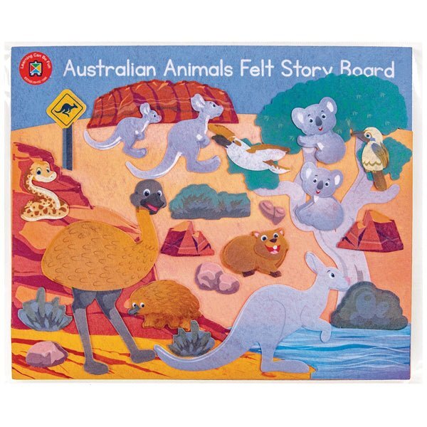 Edvantage - Felt Learning Board Australian Animals