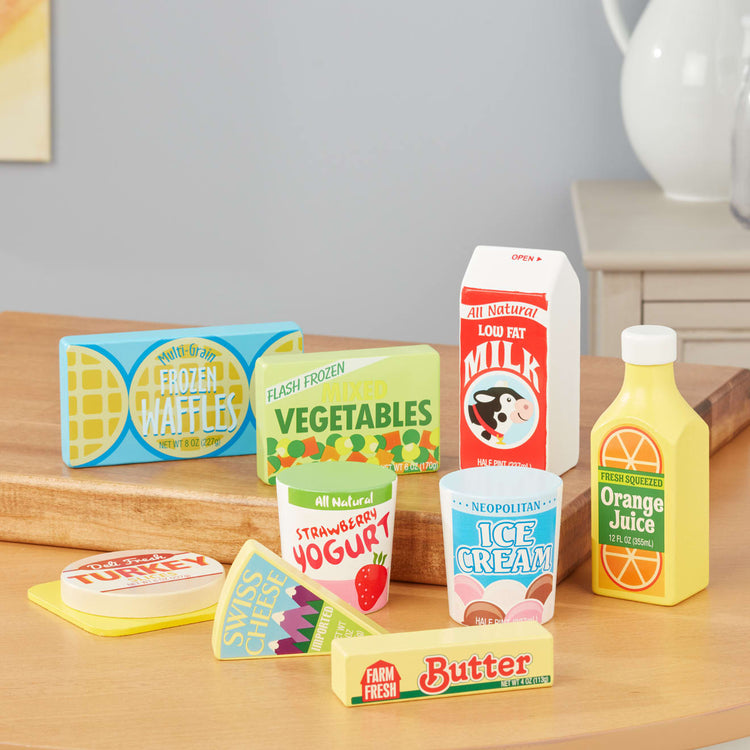 Melissa & Doug - Wooden Fridge Food Set
