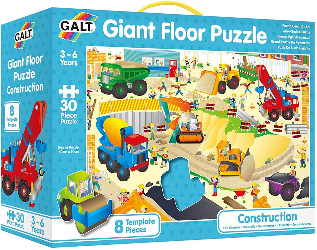 Galt - Giant Floor Puzzle 30pcs - Construction Site