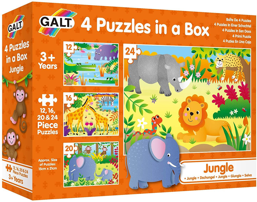 Galt - 4 Puzzles In a Box - Jungle