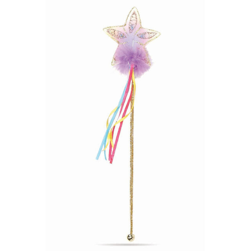 Great Pretenders - Multi Pastel & Gold Glitter Rainbow Sparkle Wand