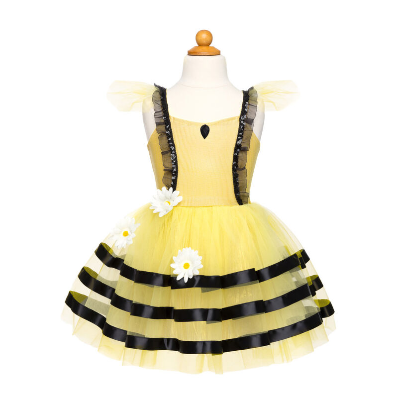 Great Pretenders - Bumble Bee Dress & Headband Size 3-4