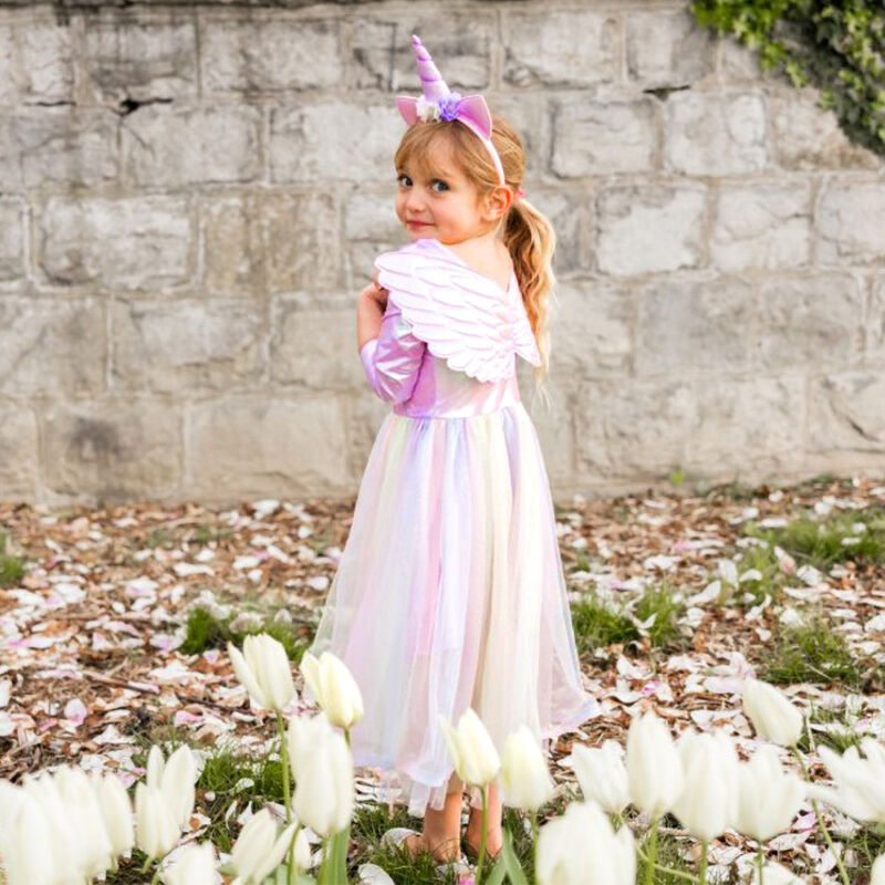 Great Pretenders - Alicorn Dress with wings and Headband 3-4