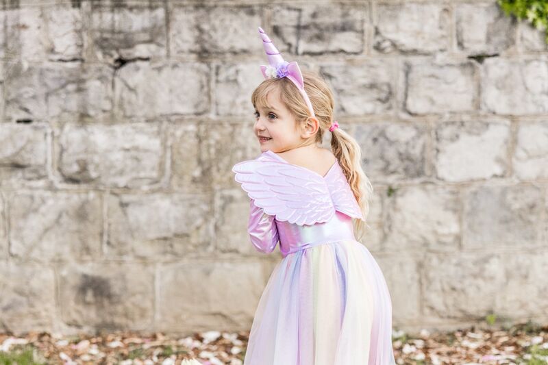 Great Pretenders - Alicorn Dress with wings and Headband 3-4