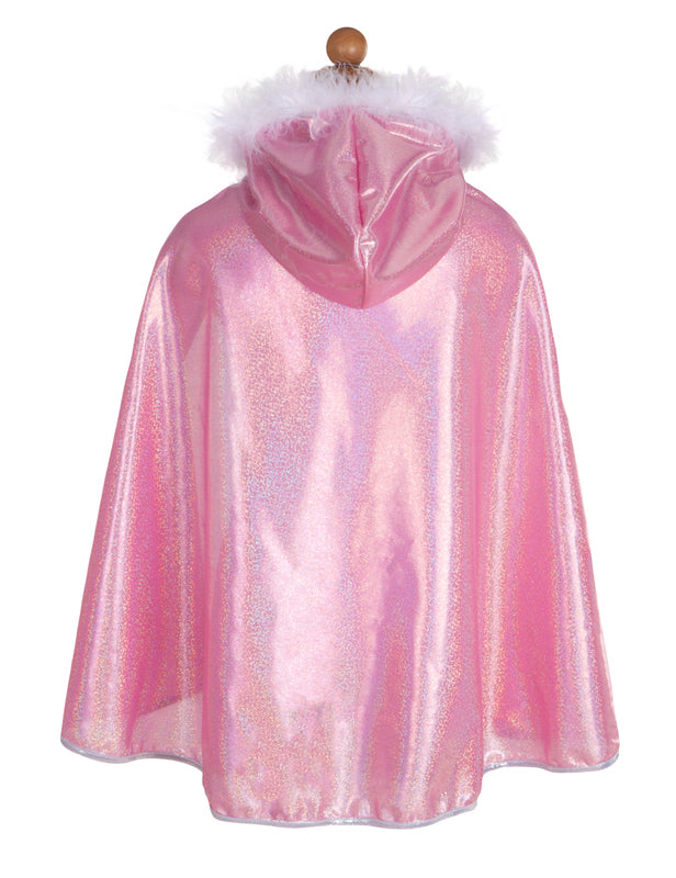 Great Pretenders - Pink Glitter Princess Cape - Size 4-6