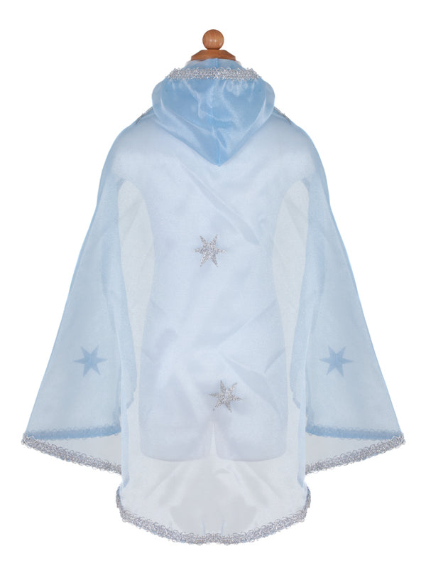 Great Pretenders - Blue & Silver Snow Queen Cape - Size 3-4