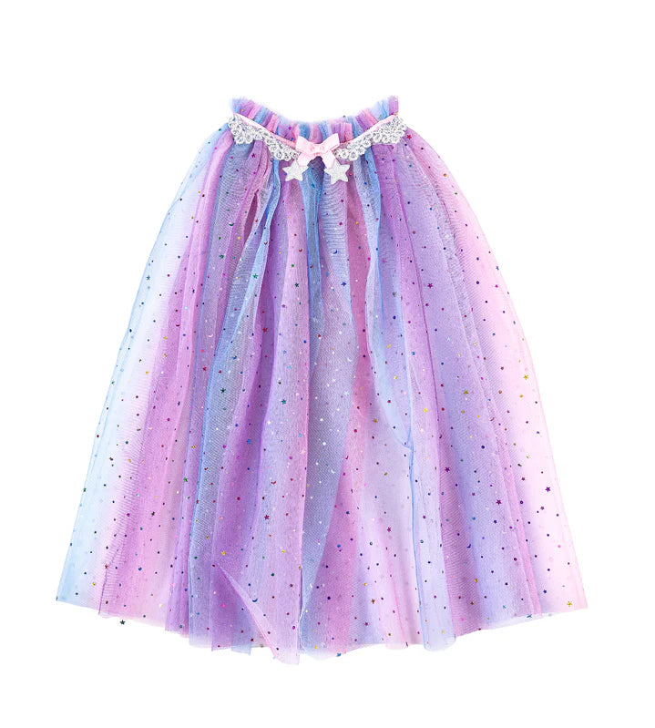 Great Pretenders - Rainbow Unicorn Cape & Headband - Size 4-6