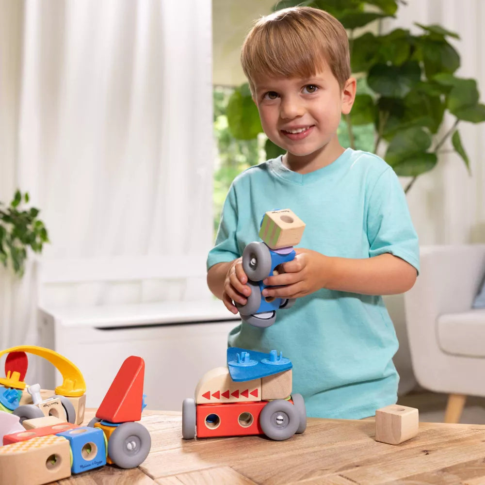 Melissa & Doug - Blockables Vehicles Play Set