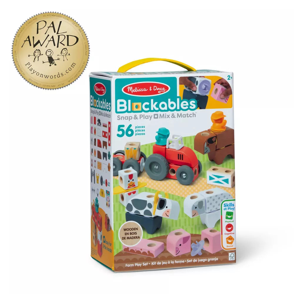 Melissa & Doug - Blockables Farm Play Set
