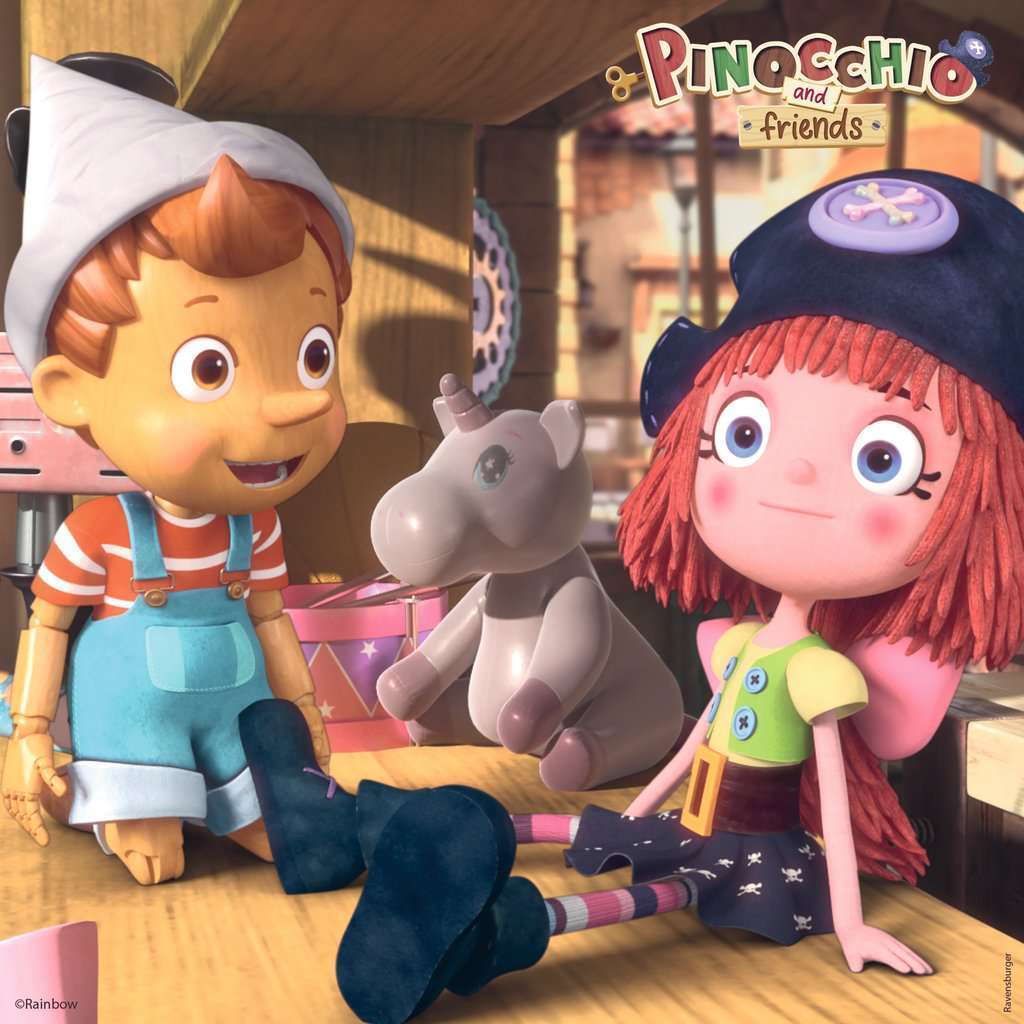 Ravensburger - Pinocchio Puzzle 3x49pc