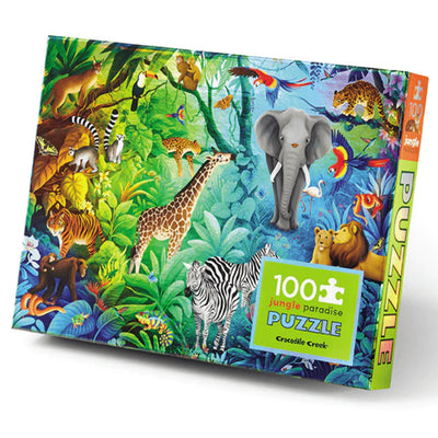 Crocodile Creek - Puzzle Holographic 100pcs - Jungle Paradise