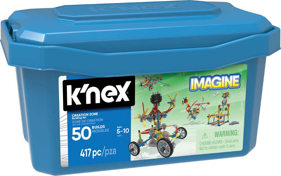 K'Nex - Creation Zone Tub 417 pieces 50 builds