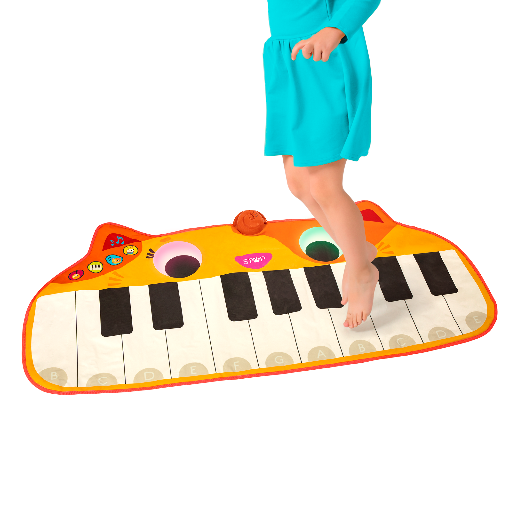 Cat floor piano.