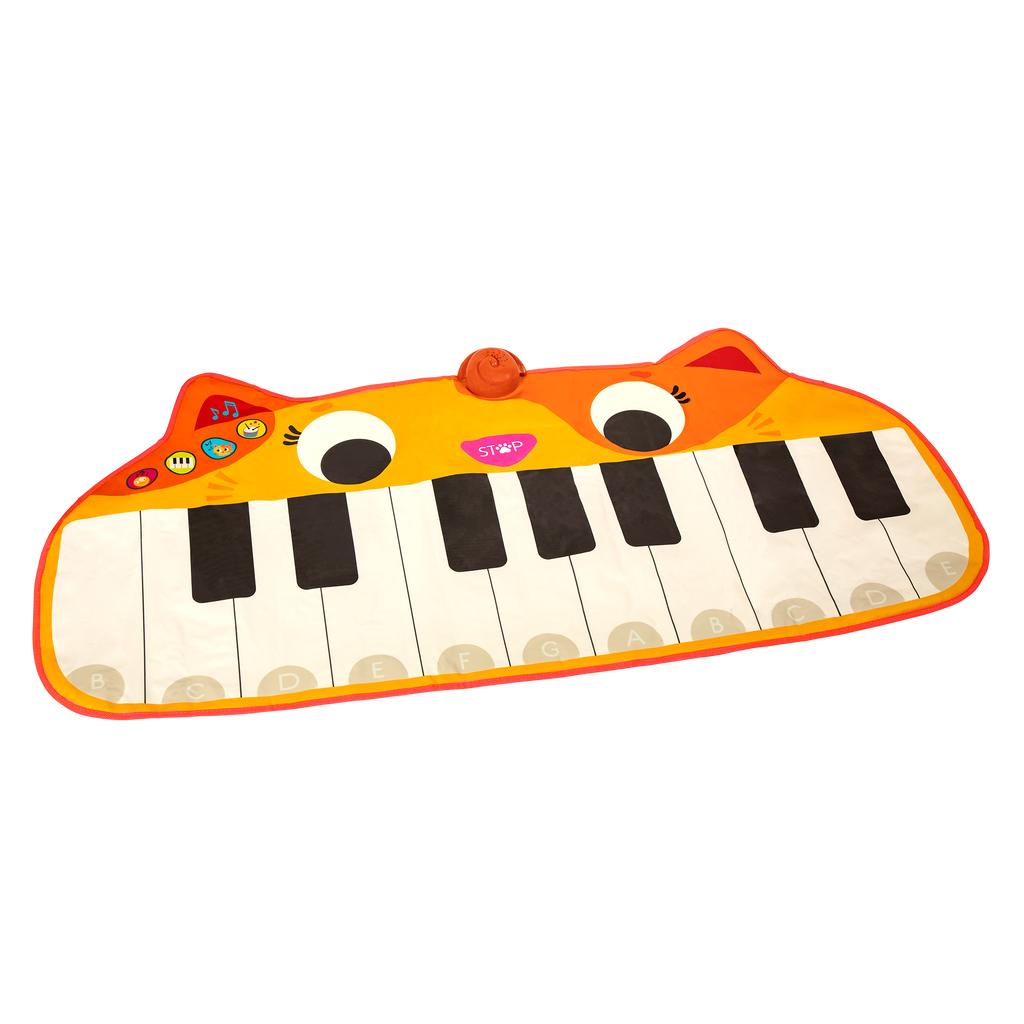 Cat floor piano.