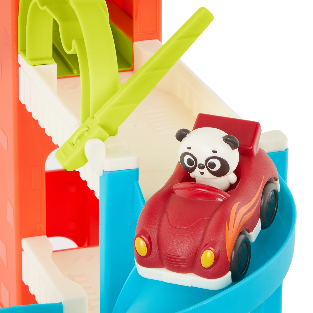 Car garage playset.