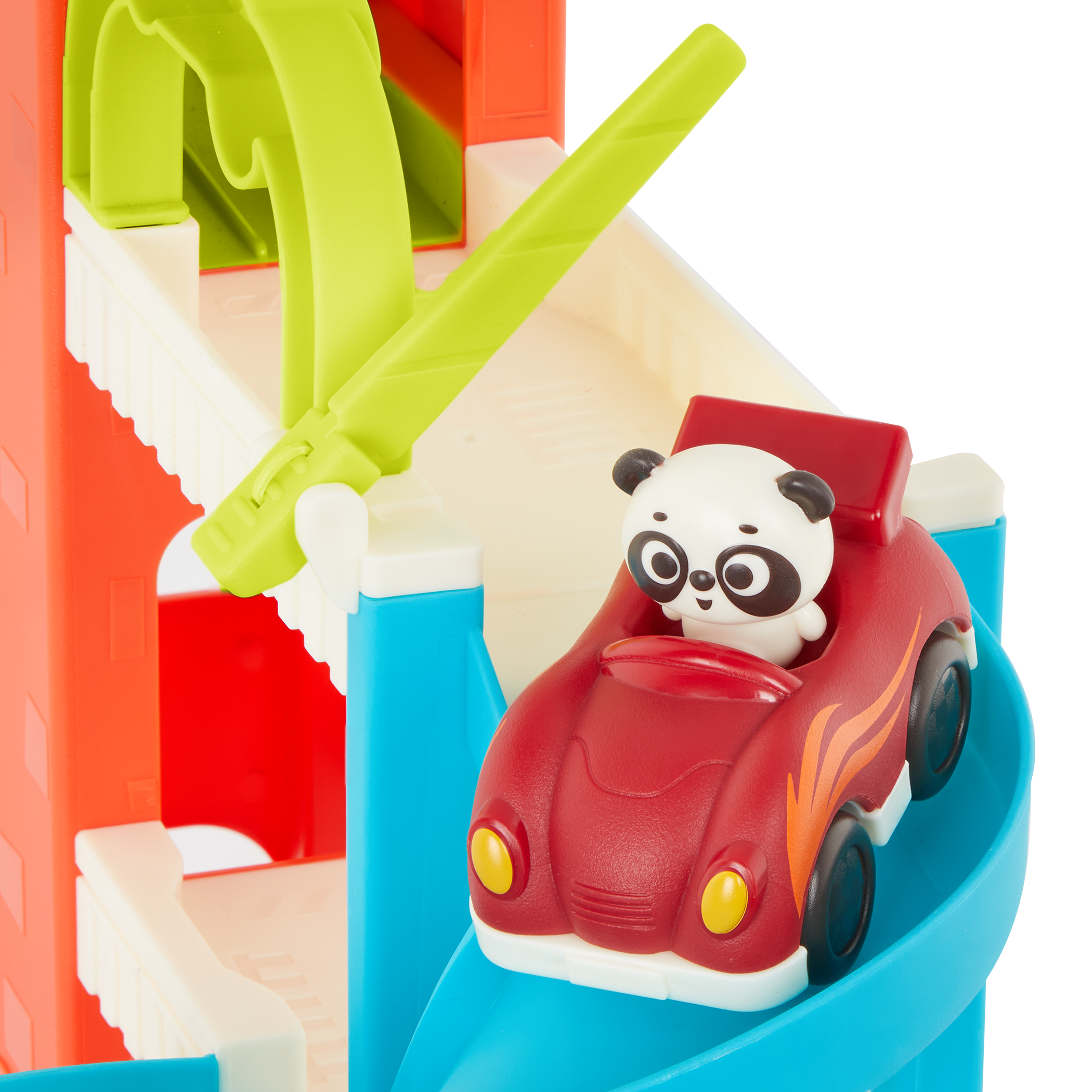 Car garage playset.