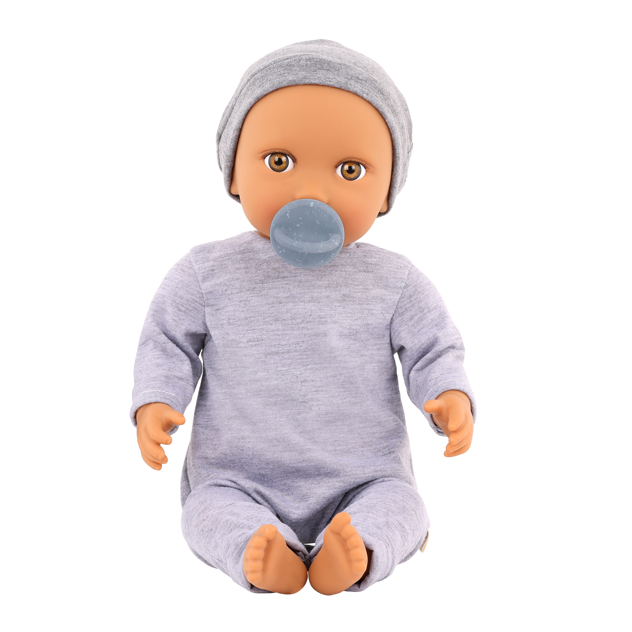 LullaBaby Boy Doll with Pacifier & Hat