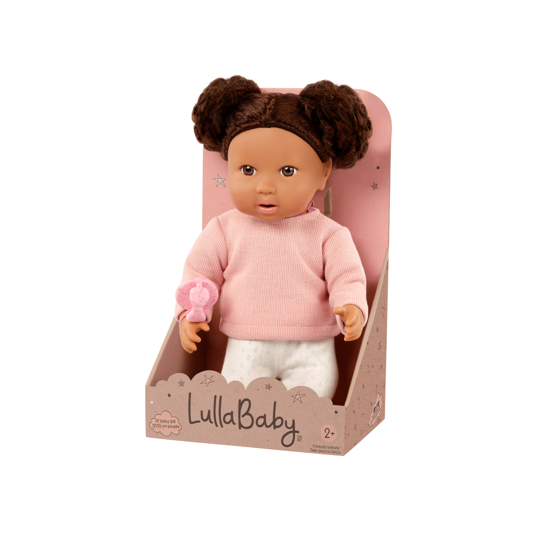 LullaBaby Doll & Pink Pacifier
