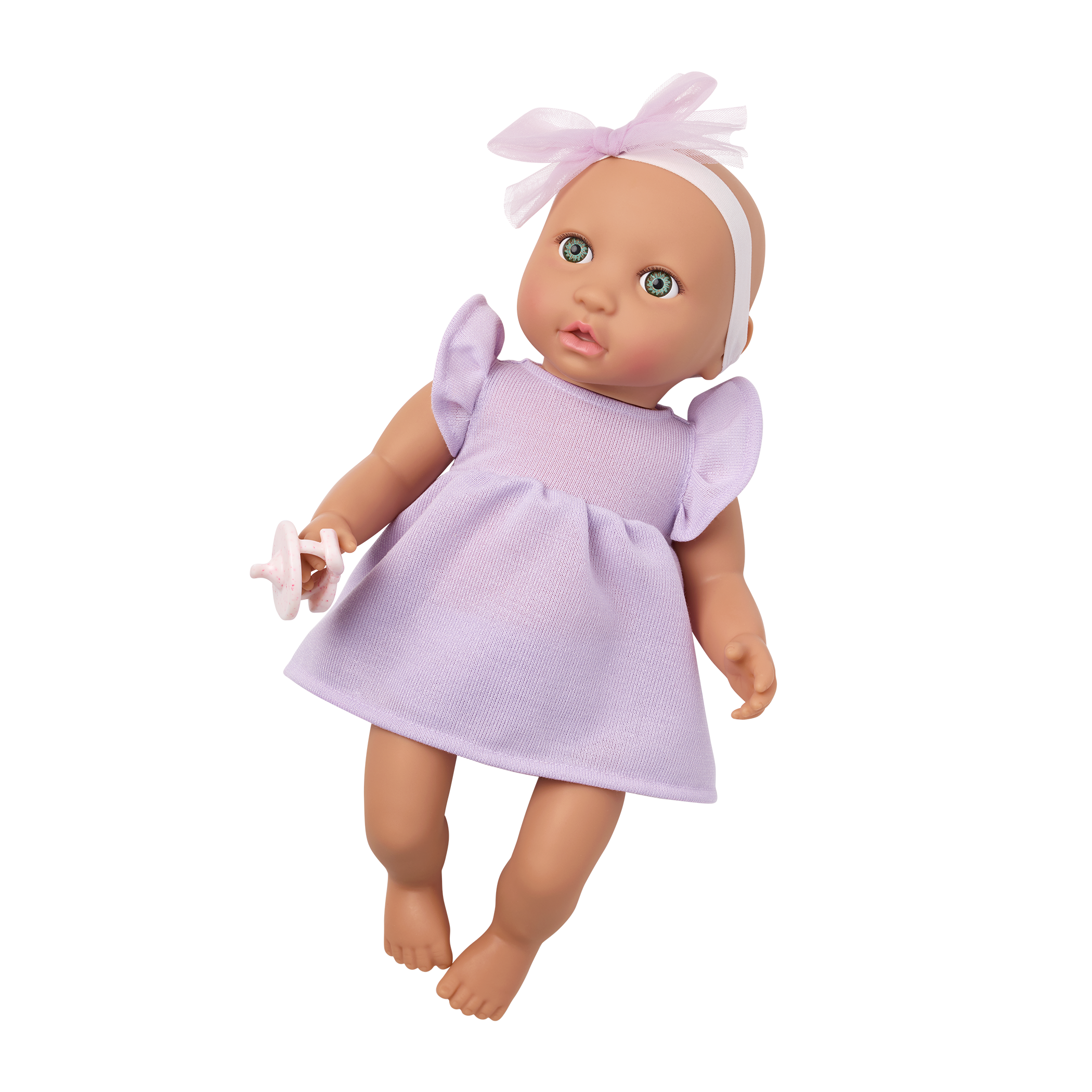Soft Baby Doll w/ Lilac Jumper and Soother