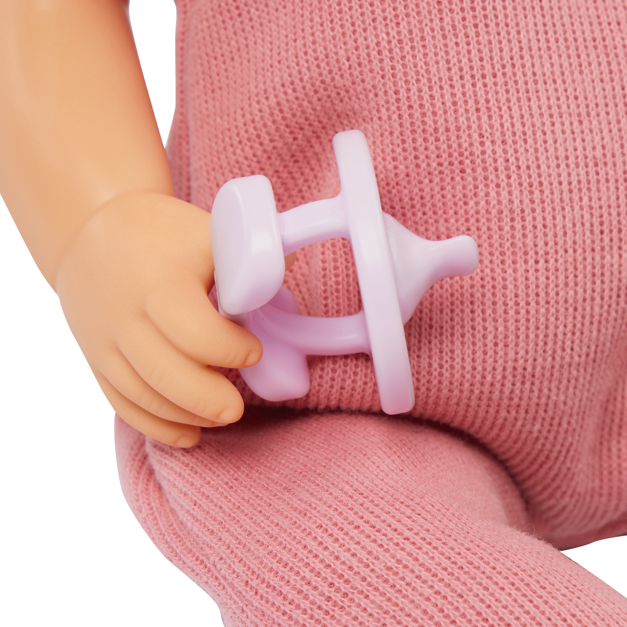 LullaBaby - Doll Girl w/Pink Romper Green Eyes & Fair Skin Tones