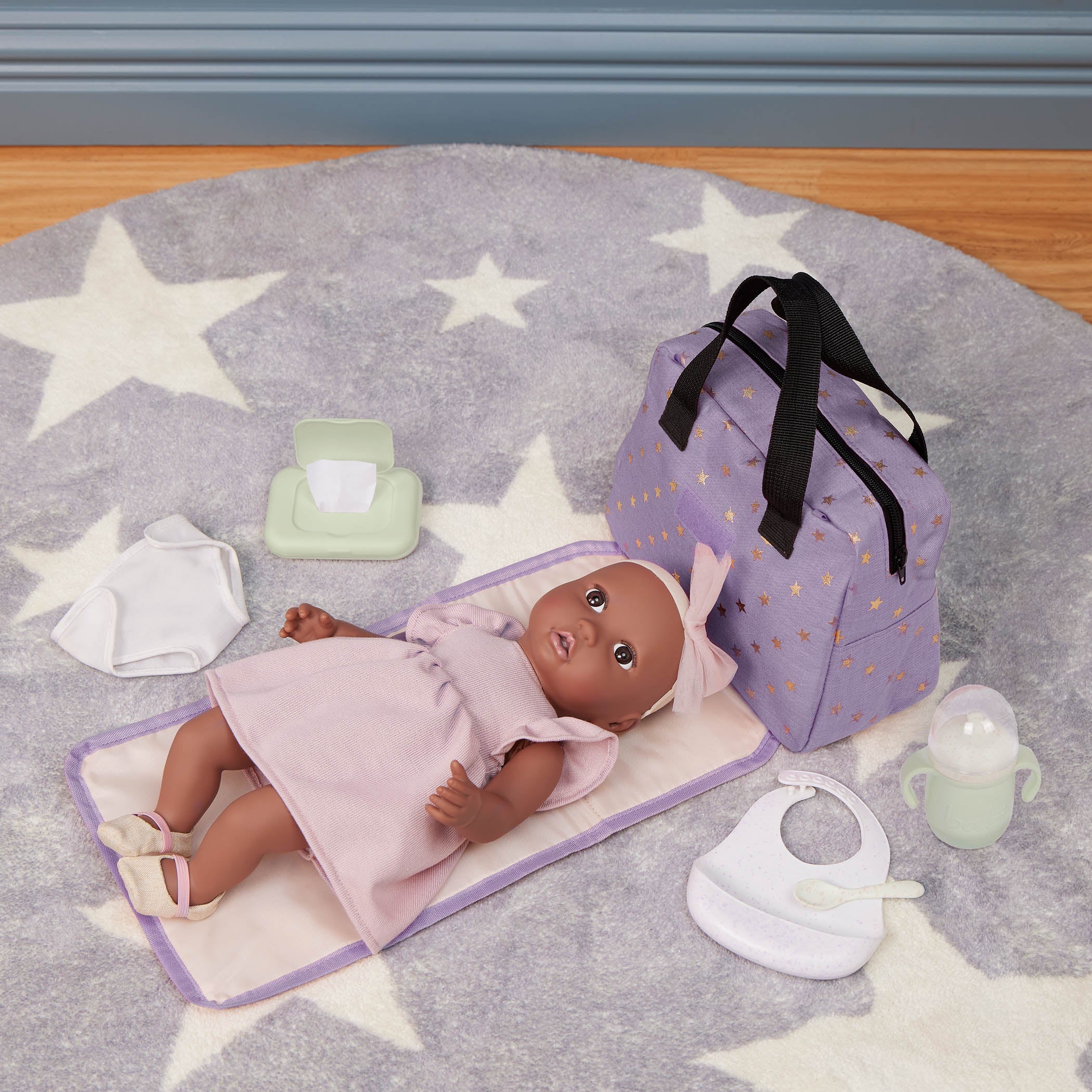 LullaBaby Doll Diaper Bag Set