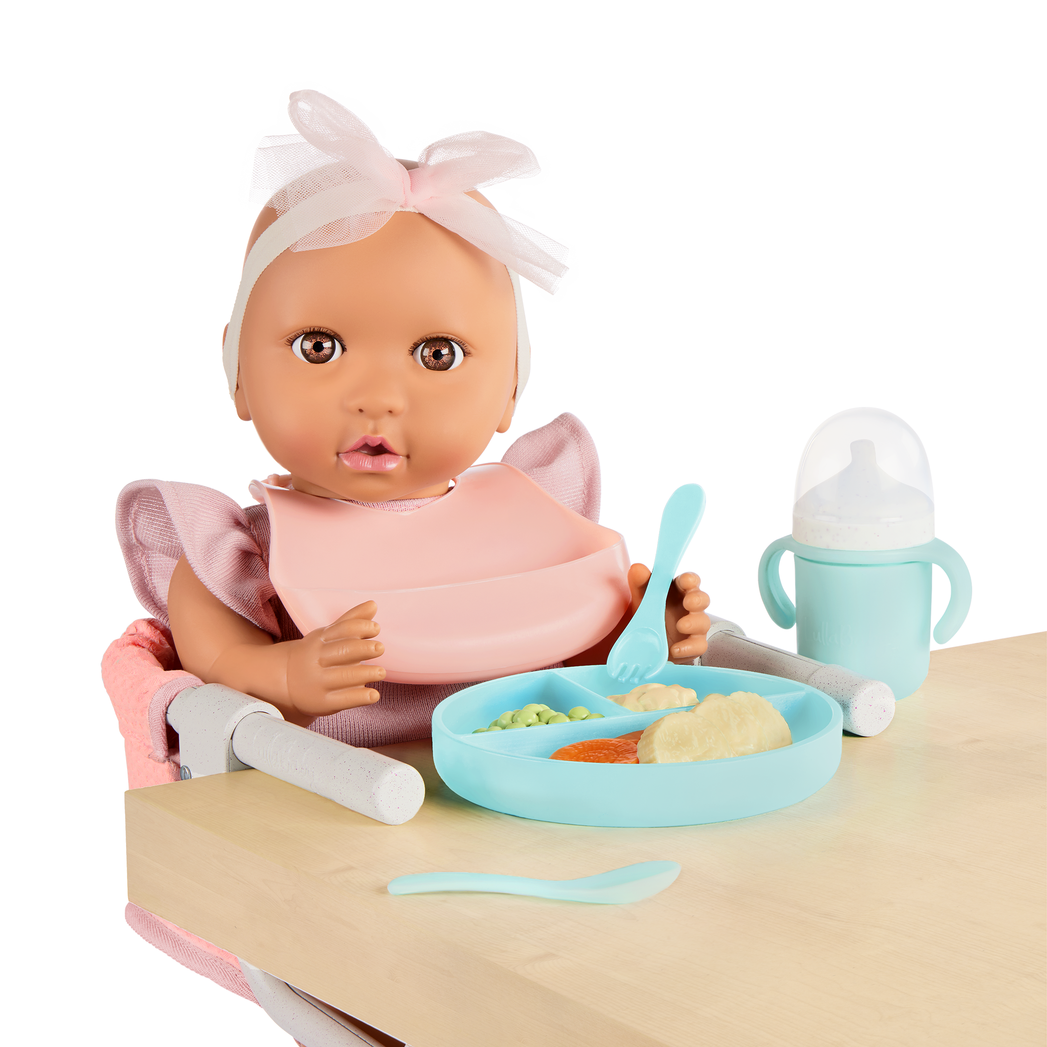 LullaBaby Clip On Table Seat and Feeding Set