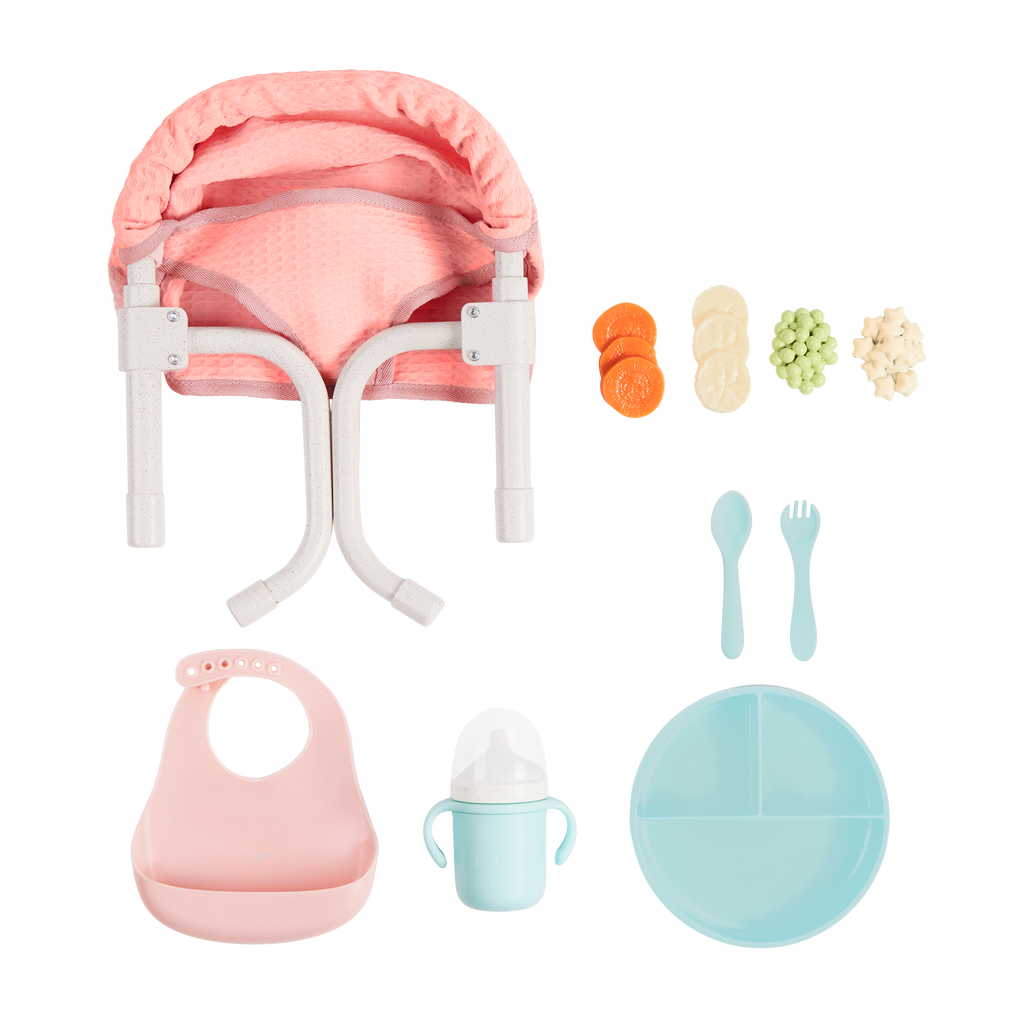 LullaBaby Clip On Table Seat and Feeding Set