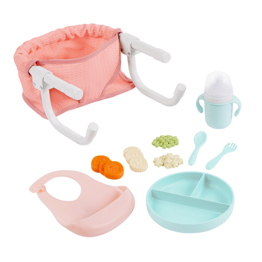 LullaBaby Clip On Table Seat and Feeding Set