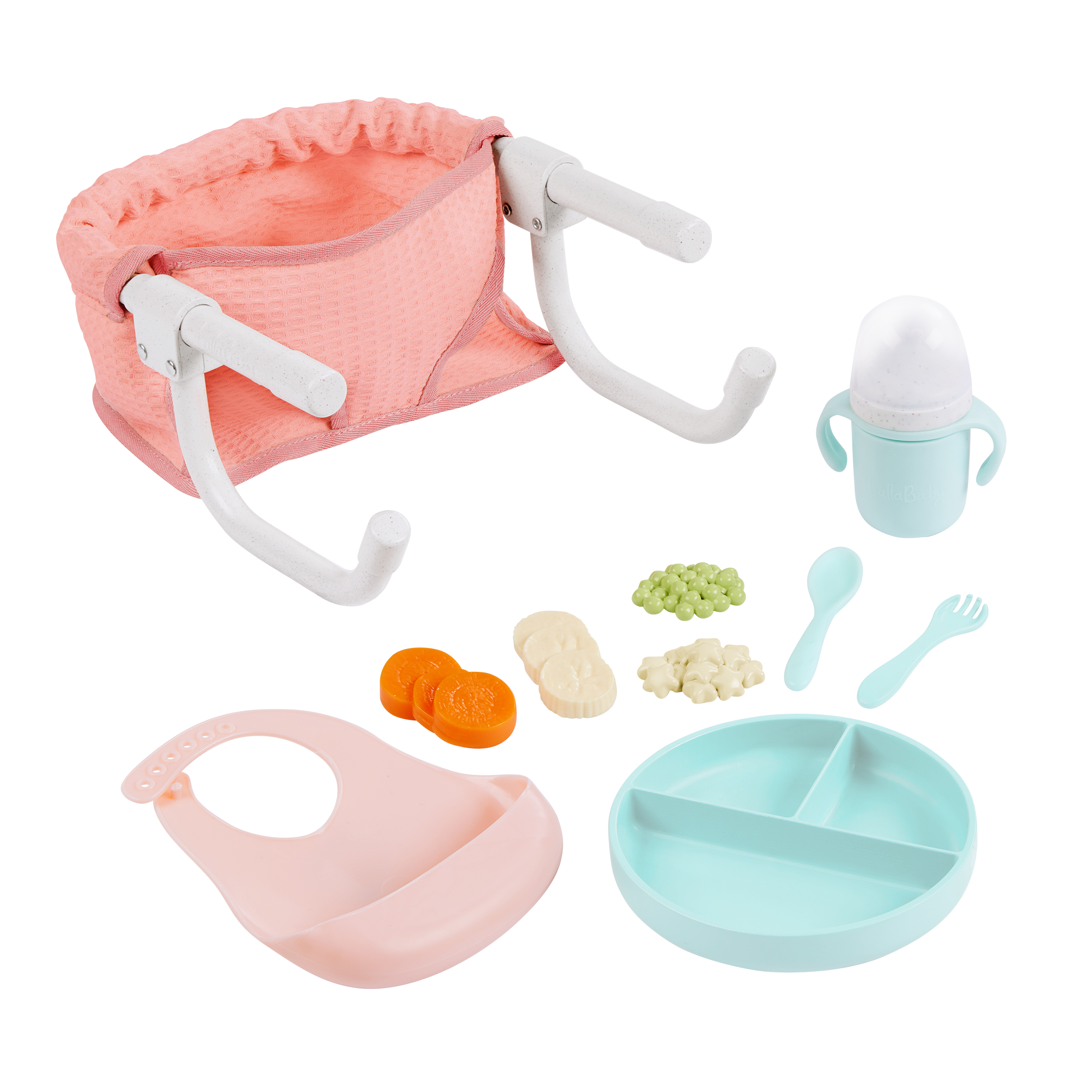 LullaBaby Clip On Table Seat and Feeding Set