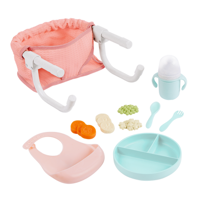 LullaBaby Clip On Table Seat and Feeding Set