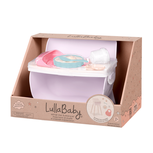 LullaBaby - Doll High Chair & Feeding set