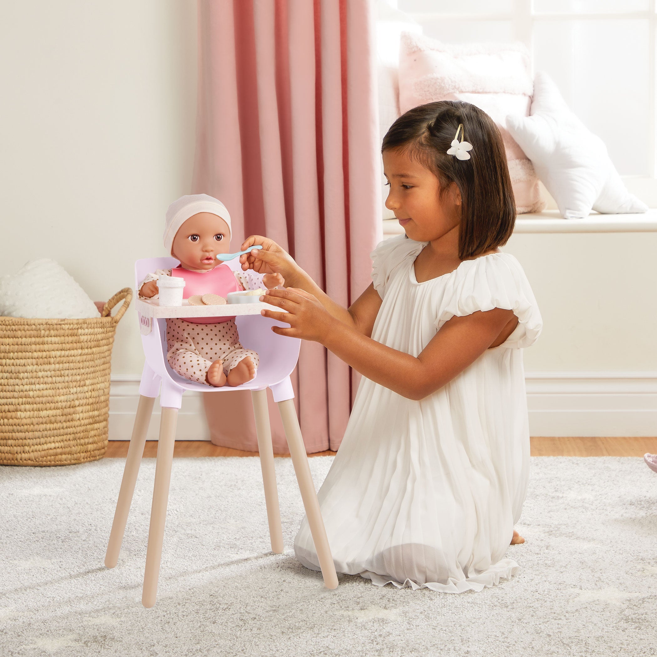 LullaBaby - Doll High Chair & Feeding set