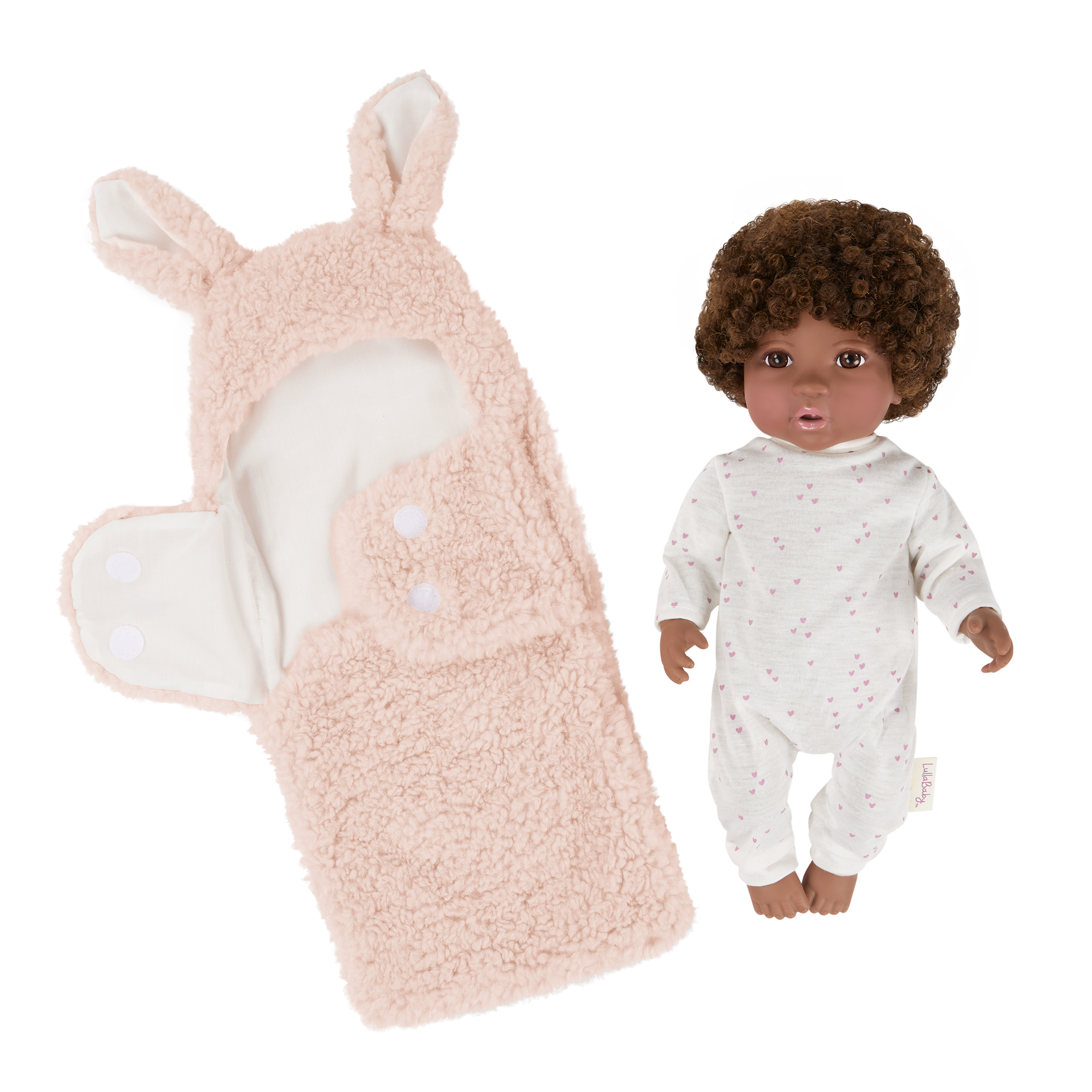 Soft Baby Doll w/ Hair in Cuddler