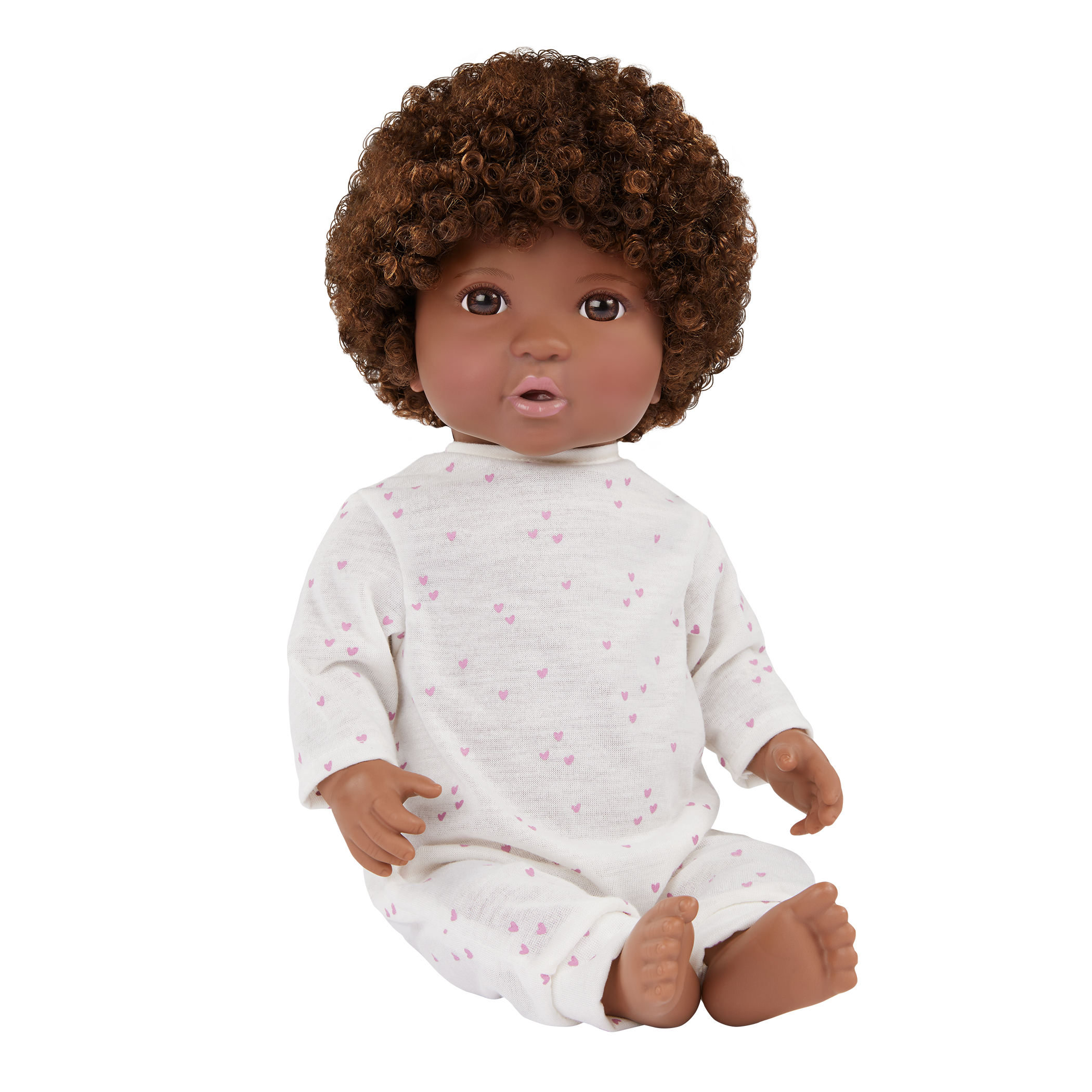 Soft Baby Doll w/ Hair in Cuddler