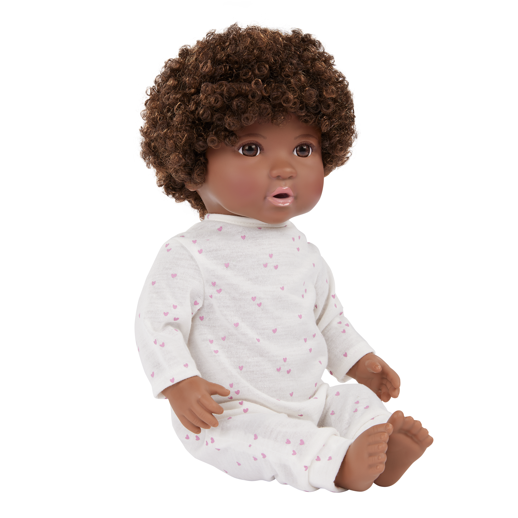 Soft Baby Doll w/ Hair in Cuddler