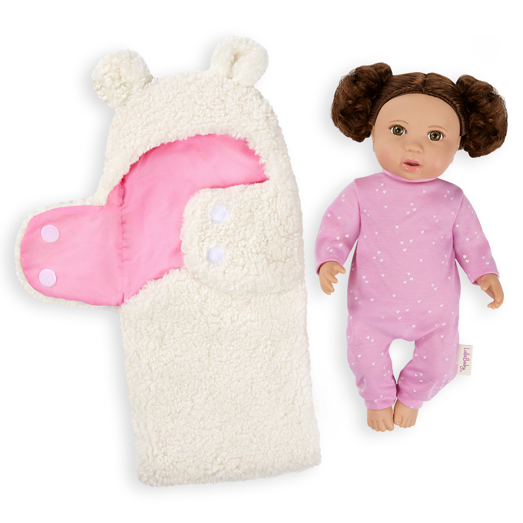 Soft Baby Doll w/ Hair in Cuddler