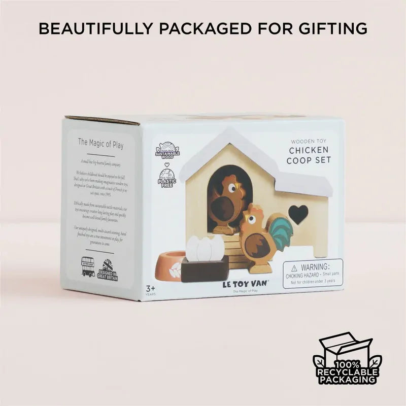 Le Toy Van - Wooden Chicken Coop Set