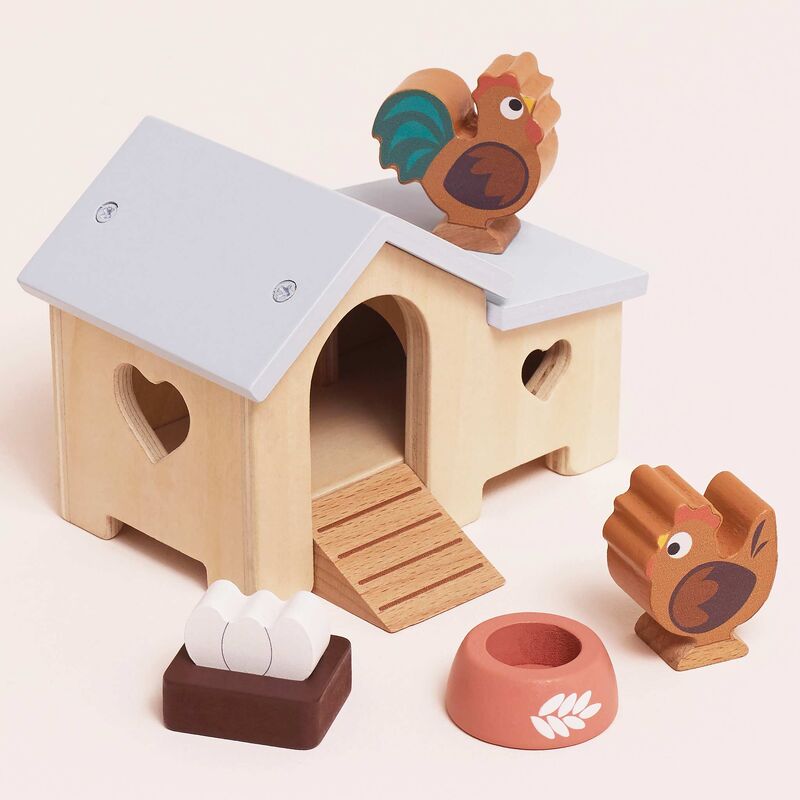 Le Toy Van - Wooden Chicken Coop Set