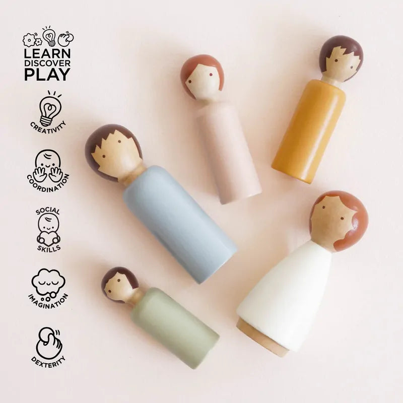 Le Toy Van - Dubois Wooden Peg Family