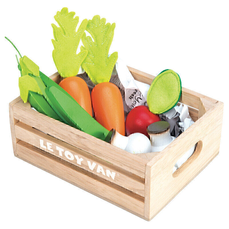 Le Toy Van - Harvest Vegetables Wooden Food Crate
