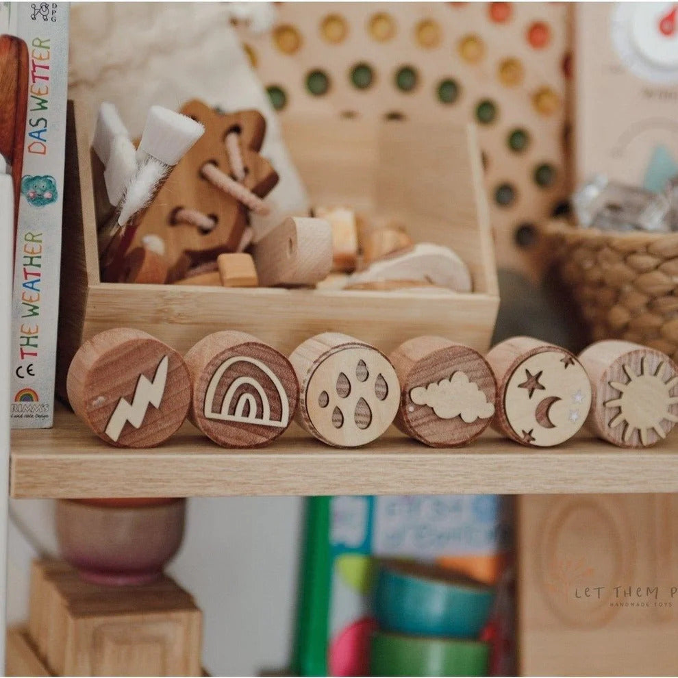 Let Them Play - Wooden Stampers Weather