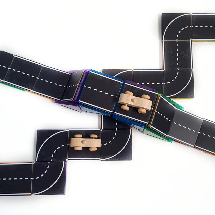 Learn & Grow - Magnetic Tile Toppers - Road (40 Piece)