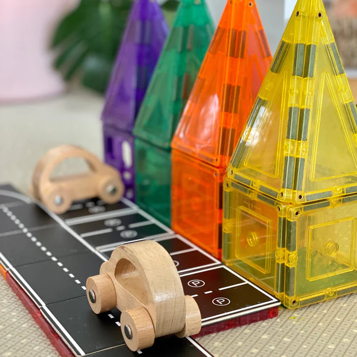 Learn & Grow - Magnetic Tile Toppers - Road (40 Piece)