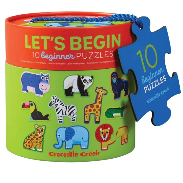 Crocodile Creek - Puzzle 10x2pcs Lets Begin - Jungle