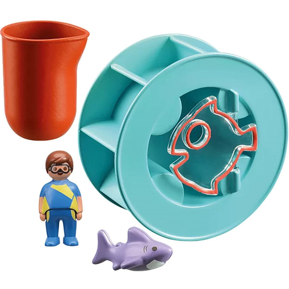 Playmobil - Water Wheel with Baby Shark 70636