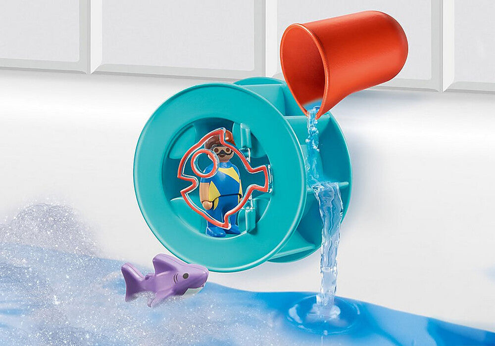 Playmobil - Water Wheel with Baby Shark 70636