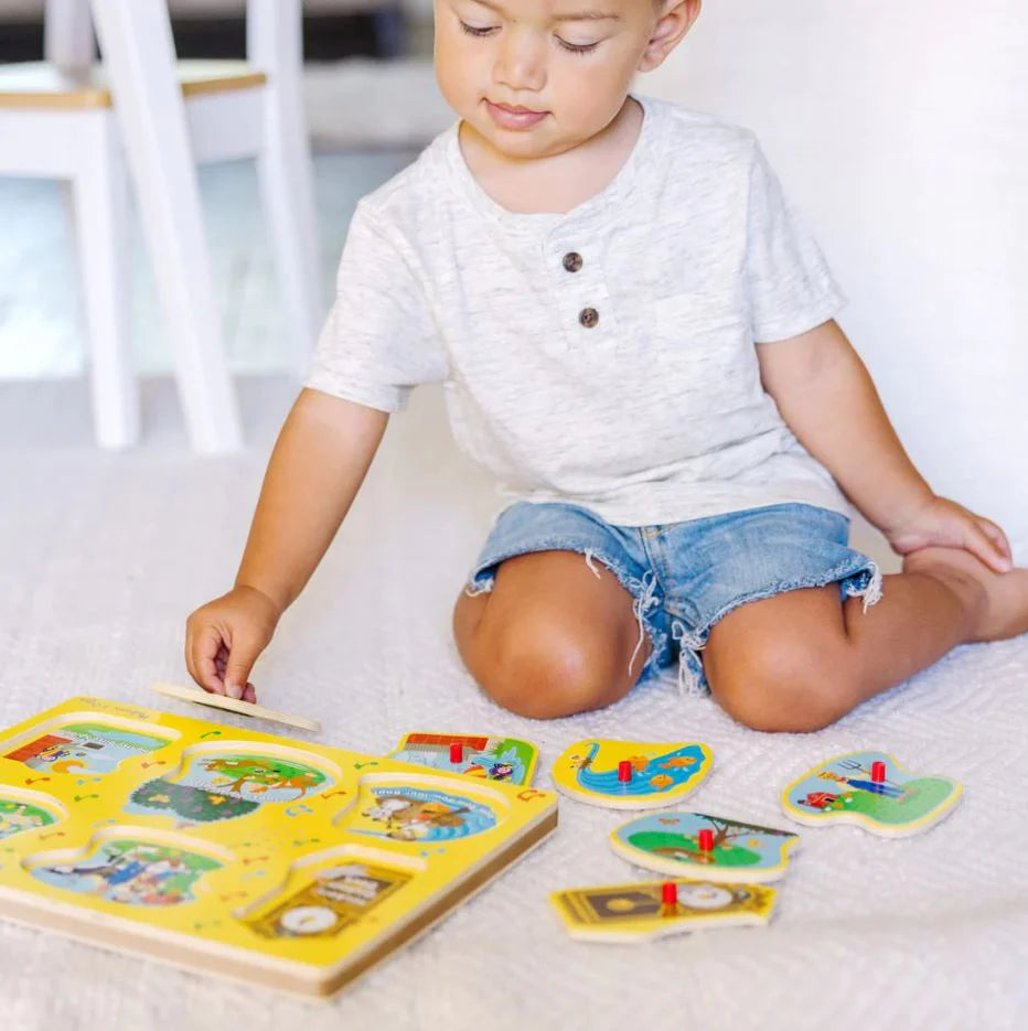 Melissa & Doug - Sing-Along Nursery Rhymes 1 Song Puzzle - 6pc
