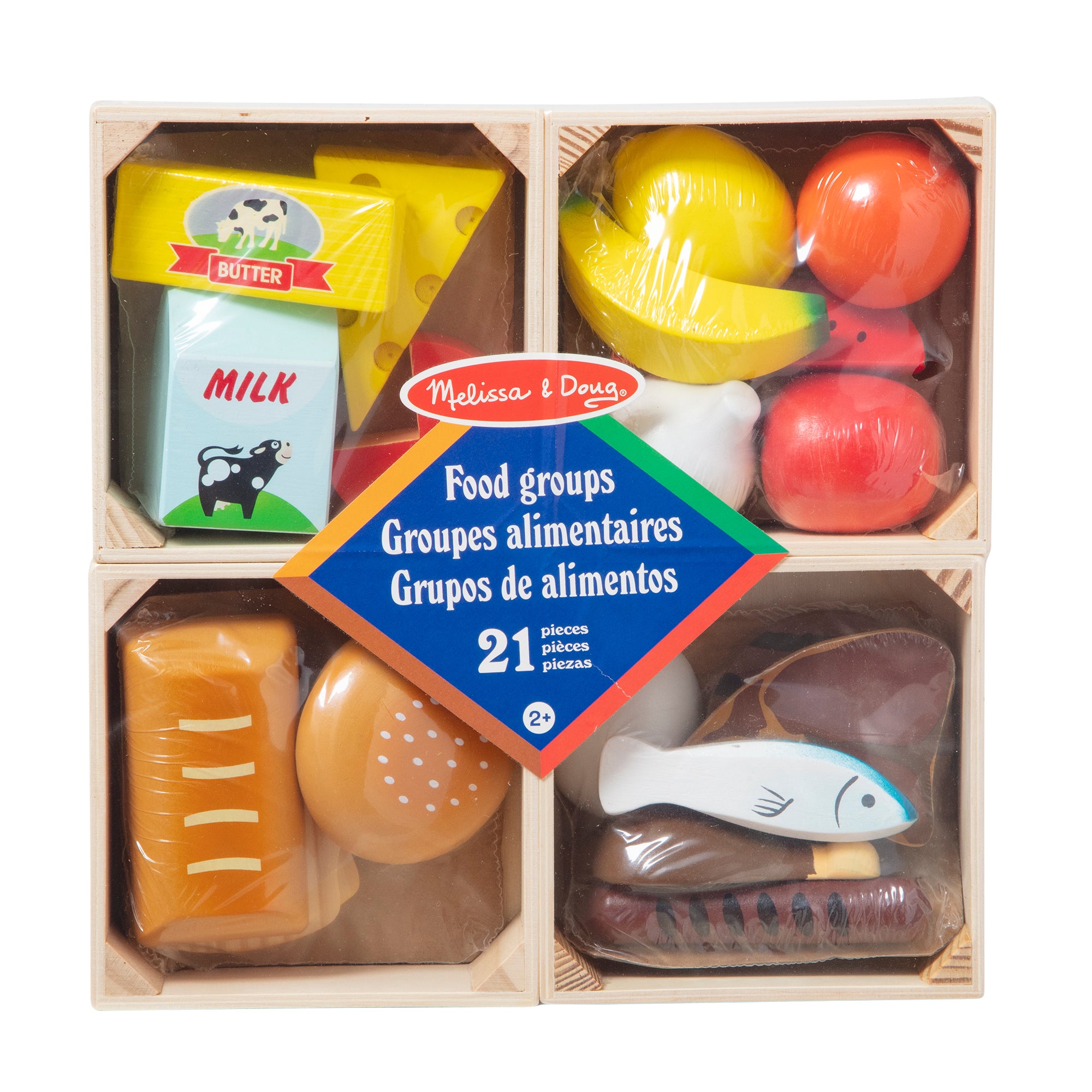 Melissa & Doug - Wooden Food Groups