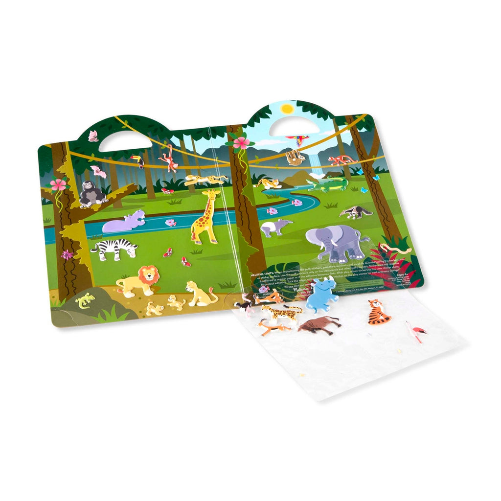 Melissa & Doug - Reusable Puffy Sticker Play Set - Safari