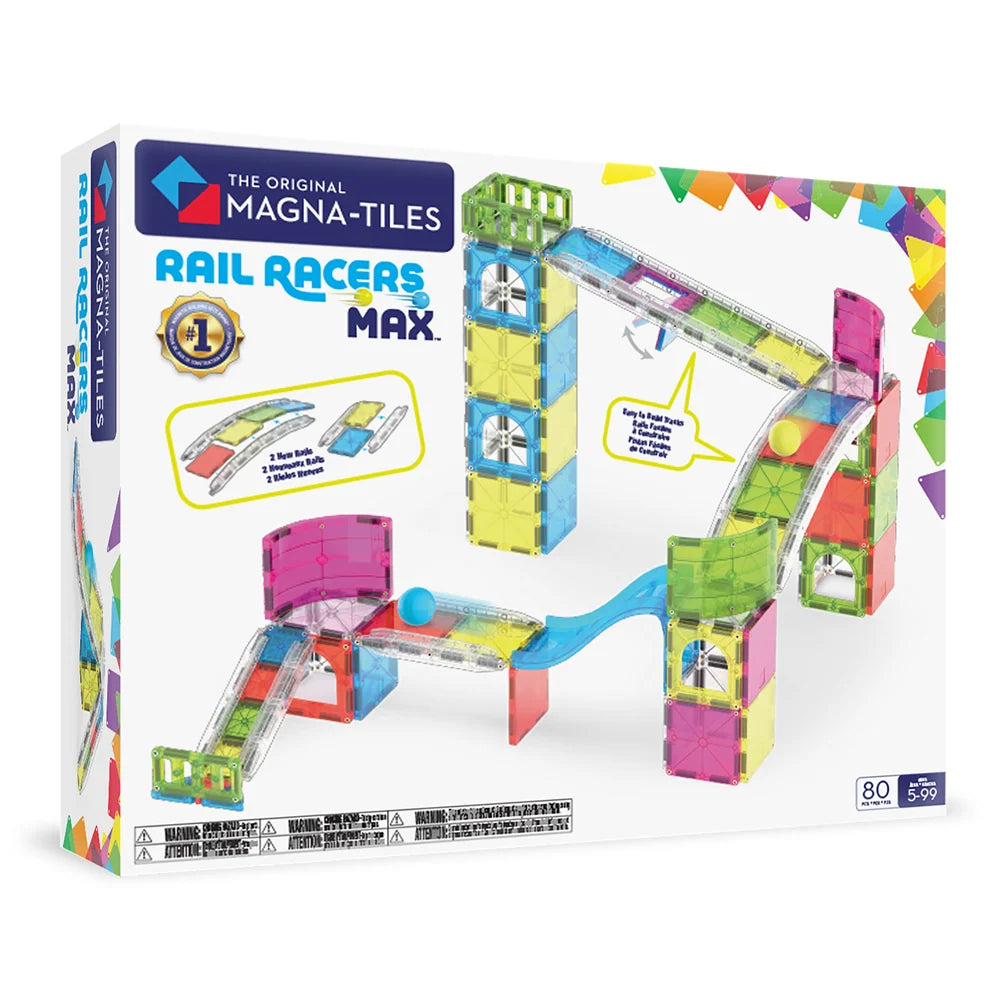 Magna Tiles - Rail Racers Max 80pc